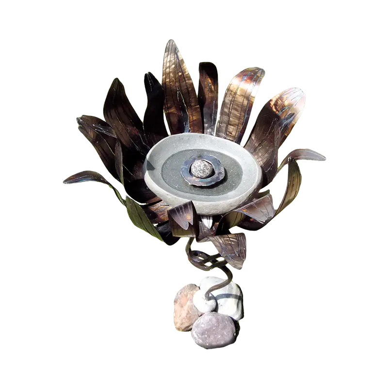 Floral Birdbath